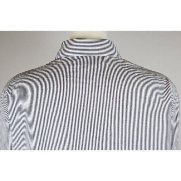 WOMEN'S STRIPED FLORAL EMBROIDERED BUTTON UP SHIRT - BAXTER & WELLS - SIZE 14 - Picture 8 of 10